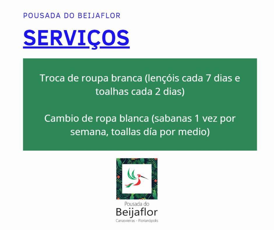 Pousada Do Beijaflor Florianópolis Eksteriør billede